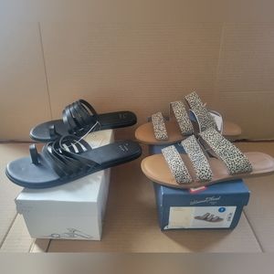 2 Pairs of Women's Size 7 Sandals a.new.day Universal Thread